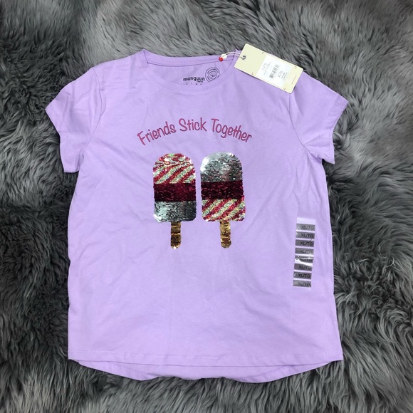 Manguun | Girls Popsicle Shirt |  Purple | Size XLarge - Picture 1 of 2